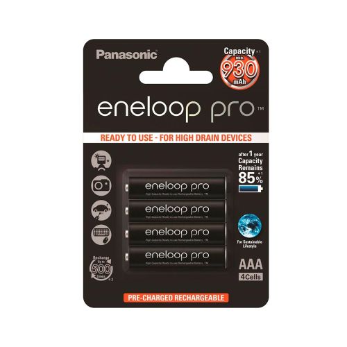 Аккумулятор Panasonic Eneloop Pro AAA 930 mAh 4BP