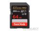 Карта памяти SanDisk SD 64GB C10 UHS-I U3 R200/W90MB/s Extreme Pro V30 фото 1
