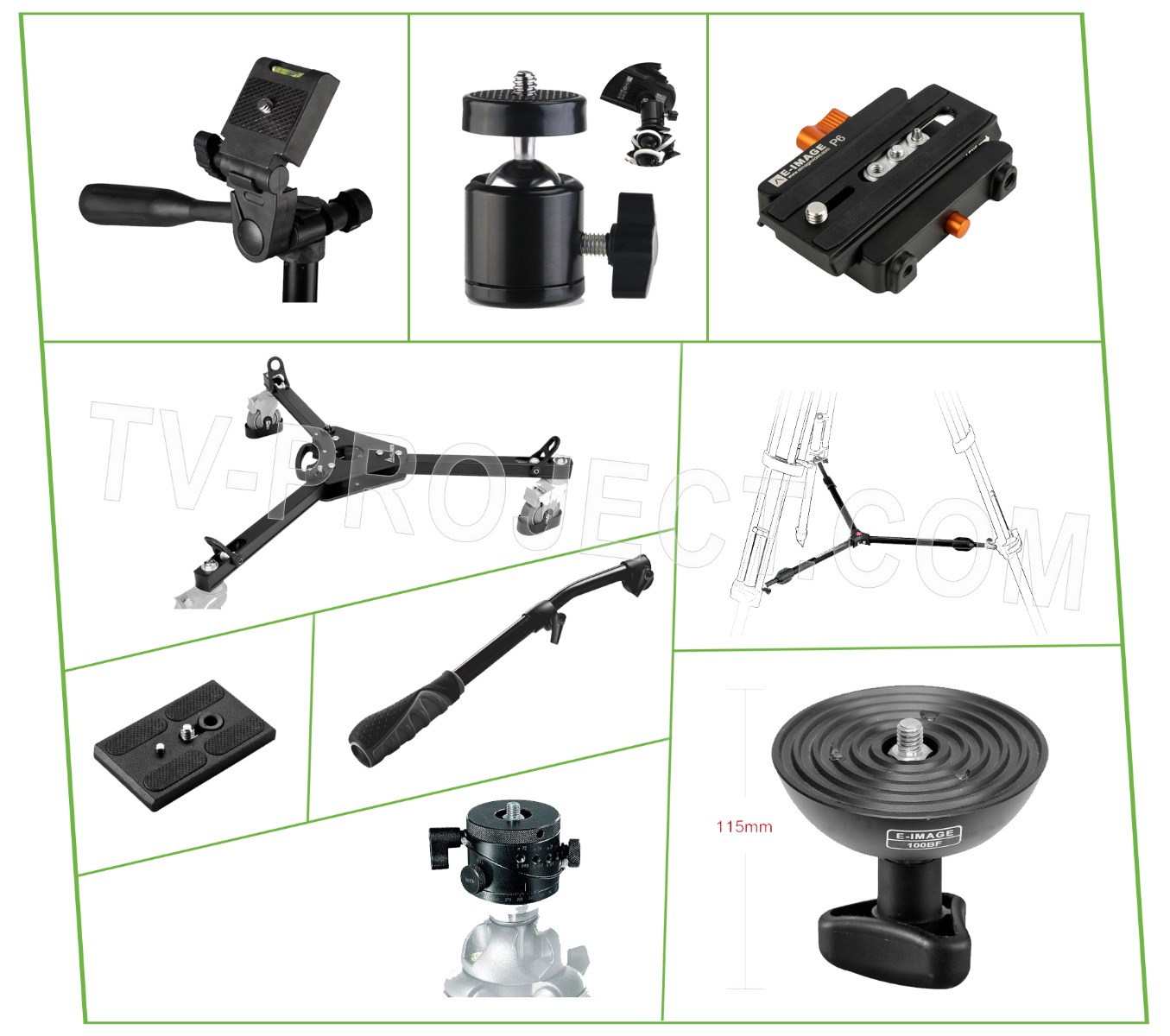 Аксессуары для штатива в Tv-Project.com