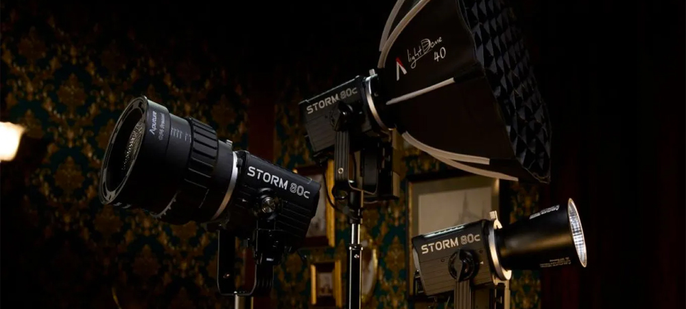 Набір LED світла Aputure STORM 80c 3-Light Kit фото в опис 1