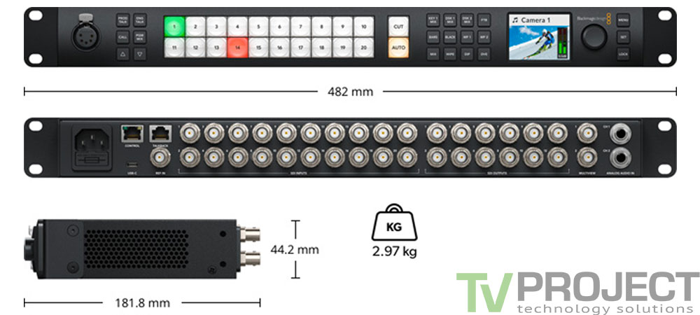 Відеомікшер Blackmagic ATEM 2 M/E Constellation HD фото в опис 1