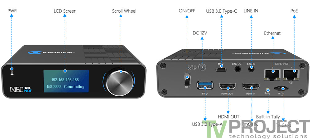 Энкодер-декодер Kiloview 4K HDMI/USB to NDI Bi-Directional Converter фото в описание 1