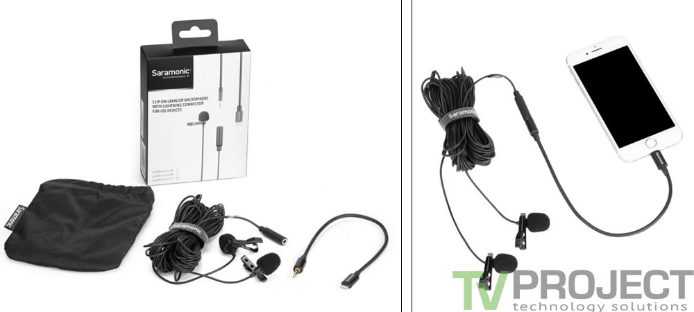 Двойной петличный микрофон Saramonic LavMicro U1C фото в описание 1