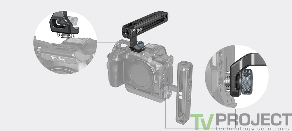 Ручка для клітки SmallRig Adjustable Top Handle (ARRI-Style Mount) фото в опис 1