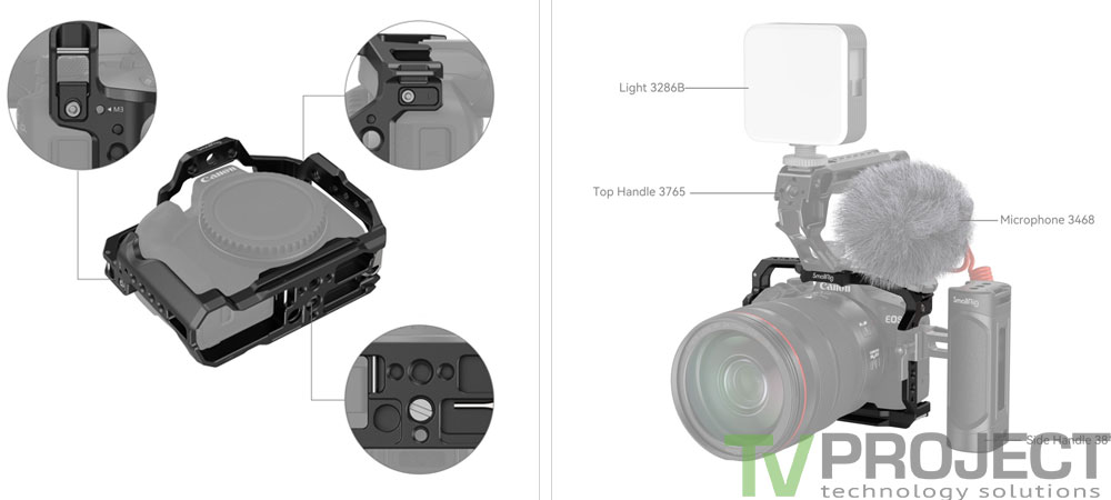 Клетка для камеры SmallRig Cage for Canon EOS R50 фото в описание 1