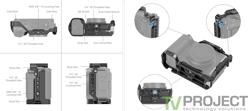 Клетка для камеры SmallRig Cage for Sony ZV-E1 фото в описание 1