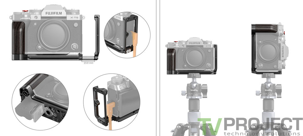 L-брэкет SmallRig L-Bracket for Fujifilm X-T5 фото в описание 1