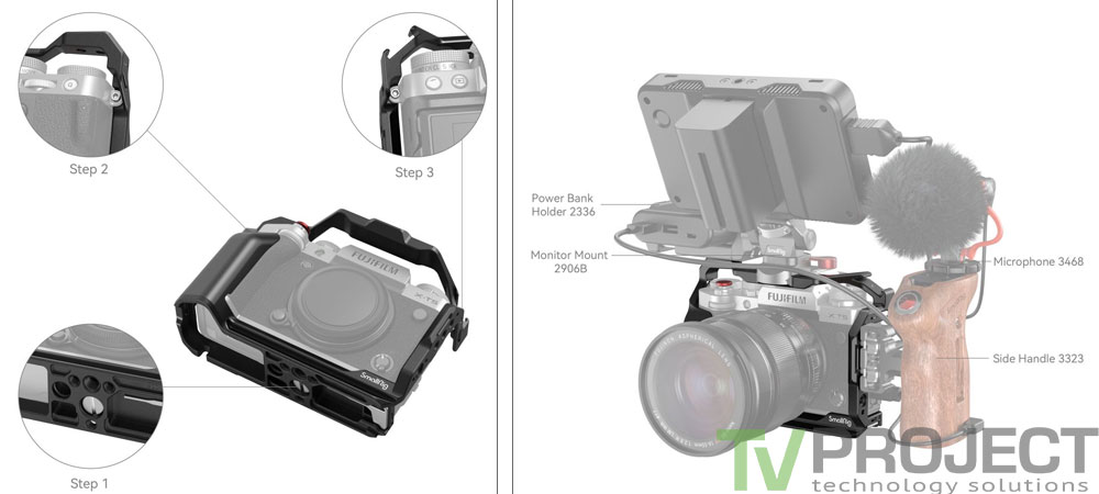 Клетка для камеры SmallRig Multifunctional Cage for Fujifilm X-T5 фото в описание 1