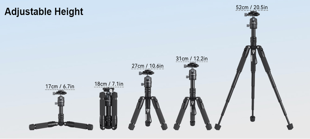 Мини штатив SmallRig Aluminum Mini Tripod VT-20 фото в описание 1